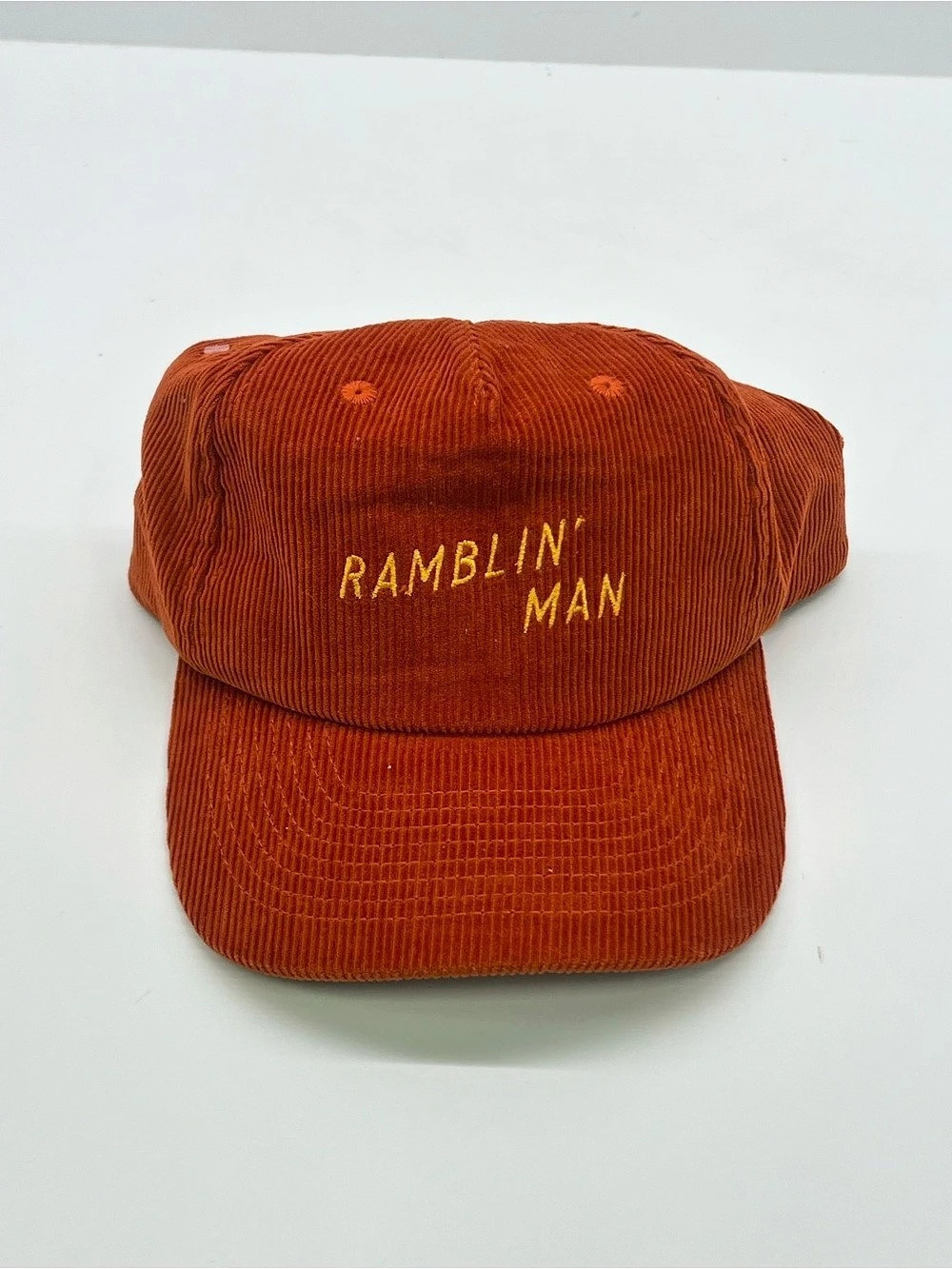 Seager Ramblin' Man Waylen Corduroy  Hat orange Embroidered